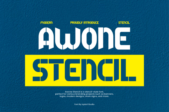 Awone Stencil: A Strategic Typography Choice for Creative and Professional Impact