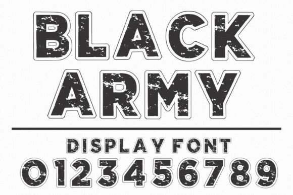 Black Army Font: A Bold Choice for Rugged Design Projects