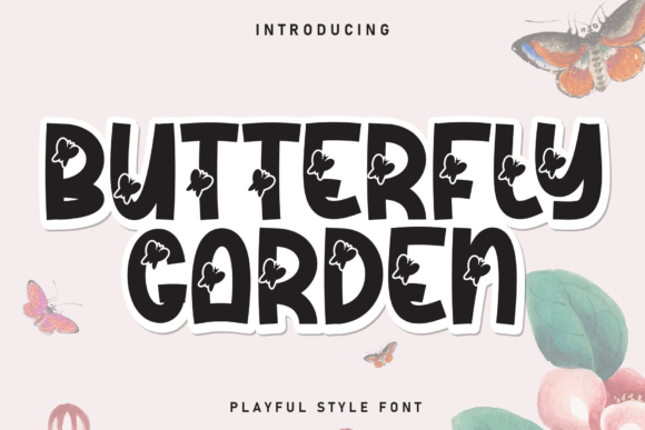 Butterfly Garden: A Versatile Display Font for Modern Design Needs