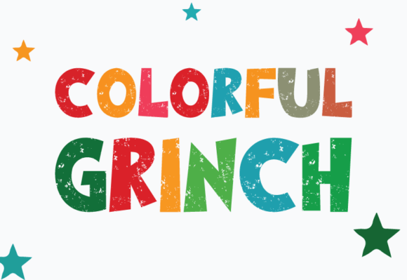 Colorful Grinch: A Festive Font That Brings Holiday Cheer to Every Design
