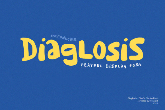 Diaglosis: A Playful Font for Joyful Design Projects