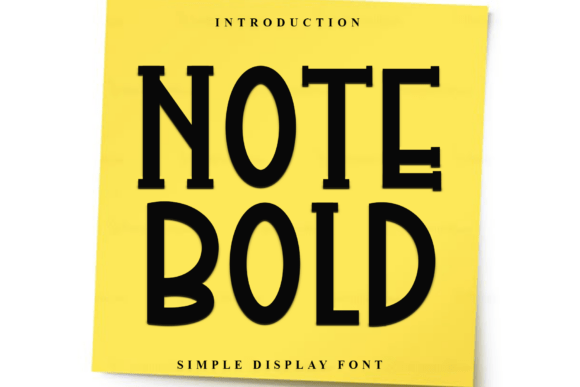 Exploring the Beauty and Versatility of Note Bold Font