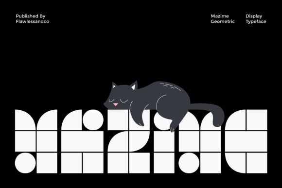 Exploring the Bold Simplicity of Mazime: A Modern Display Font for Diverse Design Needs
