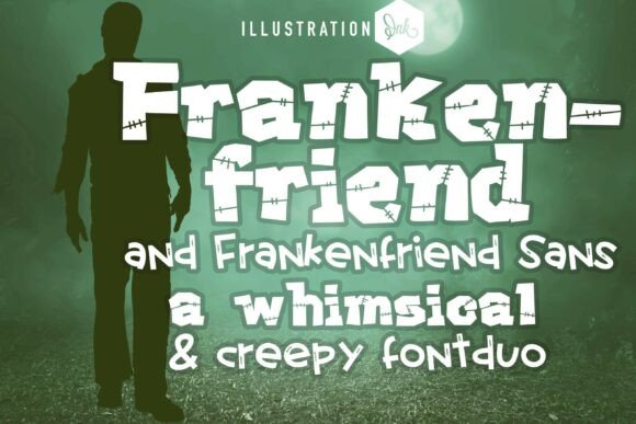 Frankenfriend Duo: Spooky Charm for Creative Projects