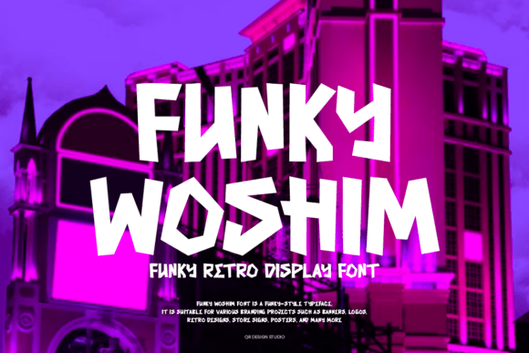 Funky Woshim: A Bold Display Font for Creative Expression