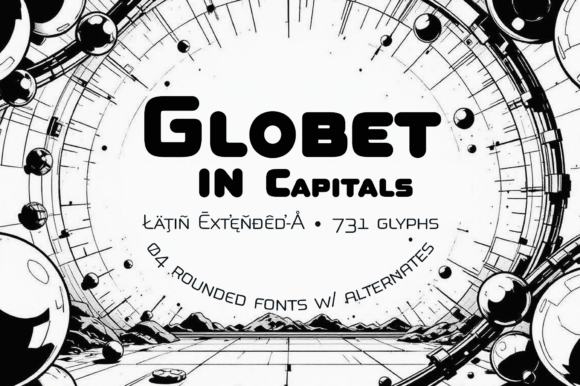 Globet in Capitals: Bold Design Meets Approachable Typography