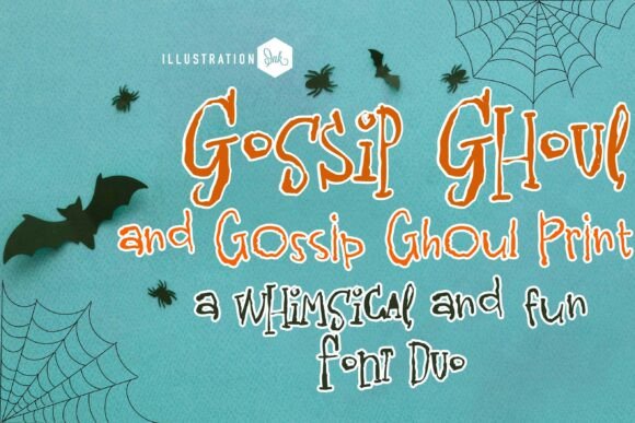 Gossip Ghoul Duo: The Playful Typeface That Brings Spooky Charm to Life