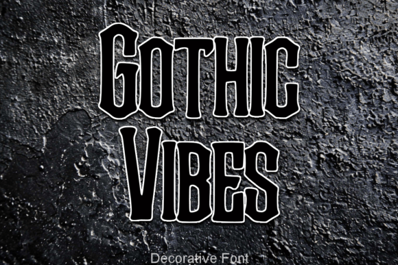 Gothic Vibes Font: Crafting Eerie Elegance in Design