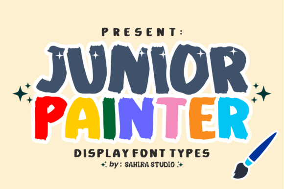 Junior Painter: A Playful Display Font for Creative Projects