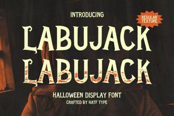 Labujack: A Spooky Display Font for Halloween and Gothic Design Projects