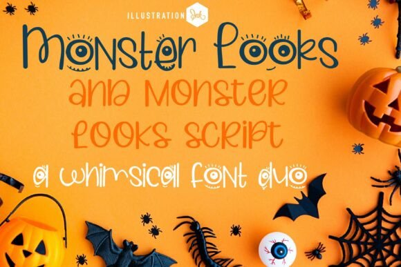 Monster Looks Duo: A Playful Font Pair for Halloween Projects