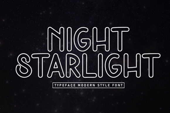 Night Starlight: A Futuristic Display Font for Modern Design
