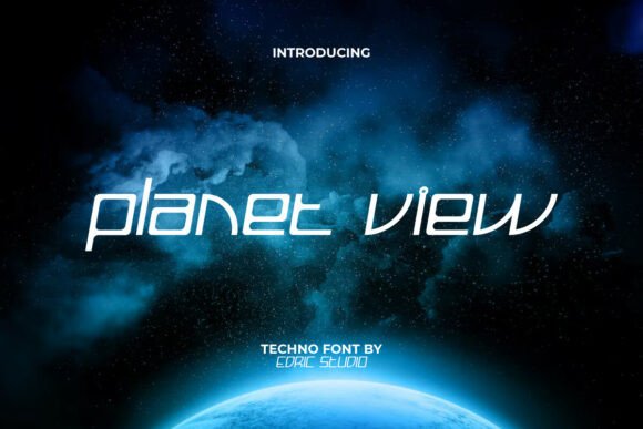 Planet View: A Futuristic Display Font for Modern Design Projects