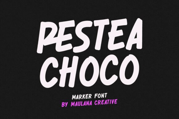 Restea Choco: A Bold Typeface for Impactful Design
