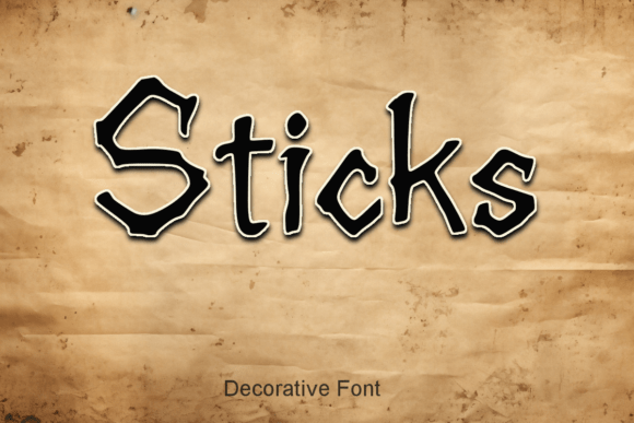 Sticks: A Rugged Font for Wild Creativity