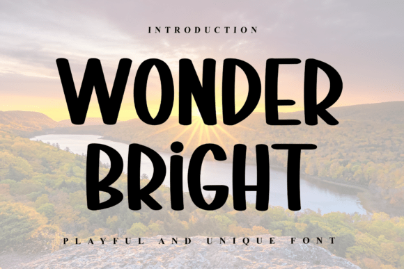 Wonder Bright: A Modern Display Font for Creative Projects
