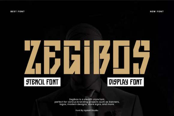 Zegibos: A Bold Display Font for Creative Impact